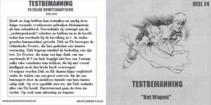 Testbemanning cd-hoesje deel 24