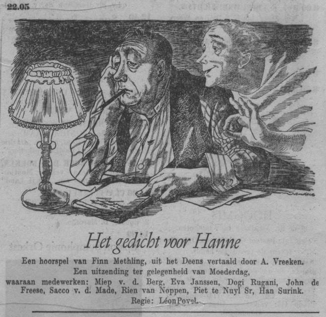 Datum uitzending: zondag 11-05-1952.