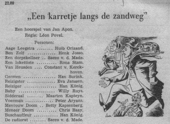 Datum uitzending: zondag 14-12-1952.