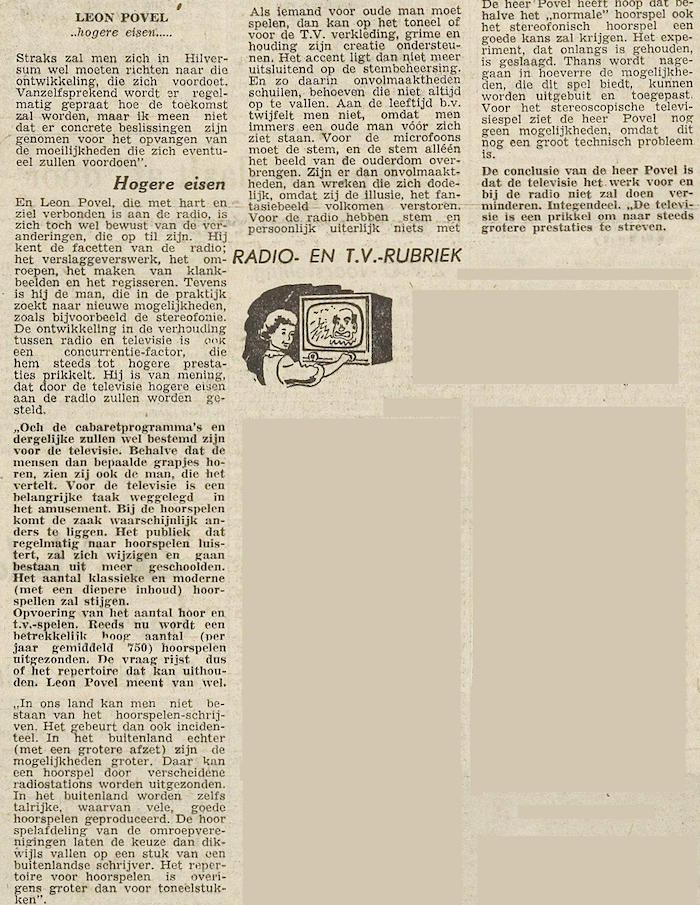 Uit de krant van 20-02-1960.