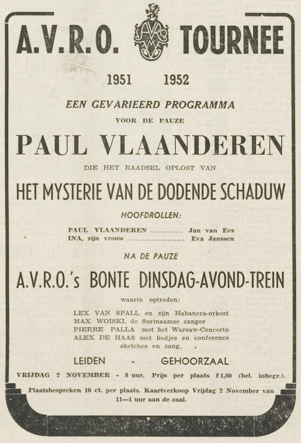 A.V.R.O. tournee 1951-1952