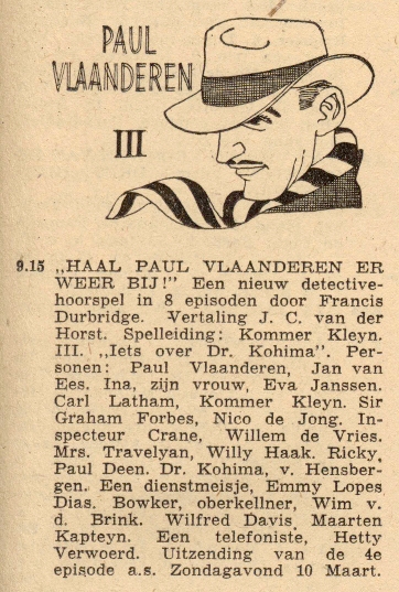Deel 3. Haal Paul Vlaanderen er weer bij!