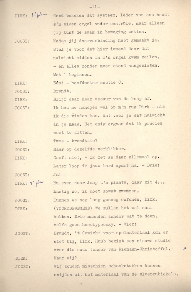 Originele script vierde deel Testbemanning.