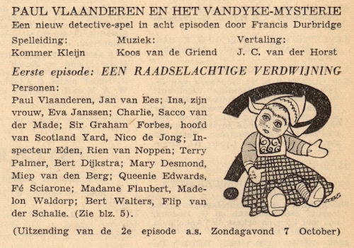 Deel 1. Paul Vlaanderen en het Vandyke mysterie.
