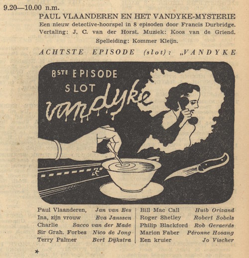 Deel 8. Paul Vlaanderen en het Vandyke mysterie.