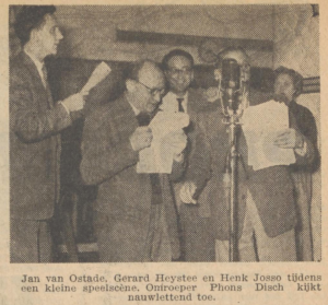 Henk Josso niet zichtbaar door microfoon